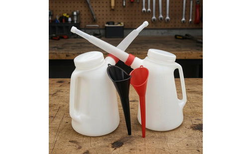 2 Pieces 5L Oil Measuring Jug Plastic 5 L Oil Jug Leak-Proof Seal for Workshop