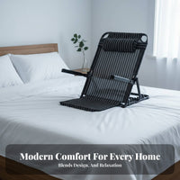 Foldable Bed Recliner No Assembly Required Adjustable Backrest Floor Seat