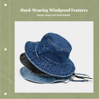 Wide Brim Hat UPF 50+ Foldable Unisex Outdoor Sun Protection