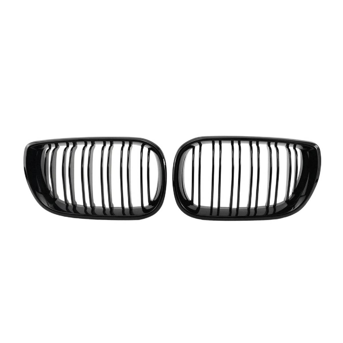 Double-Bar Front Bumper Kidney Grille with Double Slats Painted Front Bumper Kidney Grille Exact Fit Car Part Direct Direct Fit for DIY Mechanics
