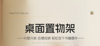 简易书架置物架伸缩式书柜带抽屉储物柜书本整理架床头小型阅读架 【带柜门】转角在左 白色