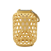 Solar Bamboo-Woven Lantern for Garden and Courtyard