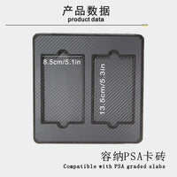 Double-Layer Transparent Sports Card Storage Box for PSA Graded Cards, Aluminum Alloy