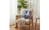 Ergonomic Support Pillow Contoured Back Cushion Pressure-Relieving Pillow Supportive for Office Workers