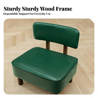 Padded Floor Chair with Backrest Back Support Low Stool Multi-Purpose for Adults