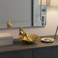 Mermaid Shell Tray Decorative Mermaid Shell Dish Multi-Purpose for Vanity