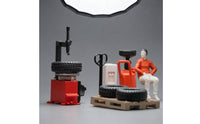 Colored Finish 1/64 Scale Garage Set Molded Definition Garage Accessory Set Realistic Tool Rack Highly Detailed