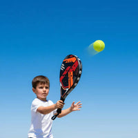ABS Sturdy Face Padel Racket Lightweight Foam Center Padel Racket Non-Slip Grip Shock Absorption for Beginners, Training