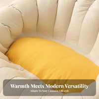 Frameless plush Couch Lie-Flat Design Single-Seat Lounger Small Space suitable Easy Setup for Apartment Dwellers, Young Adults