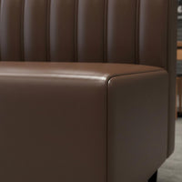 Dining Booth and Table Set Construction Upholstered Restaurant Booth Easy to Clean Commercial Table and Chair Set for Bar, Eatery, Lounge