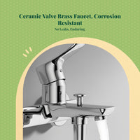 Brass shower faucet, single handle