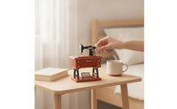 Vintage Mini Stitching Device Music Box Vintage Mini Stitching Device Music Box Tabletop Ornament for Collectors, Desk, Shelf, Display Cabinet