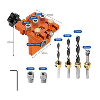 Wood Dowel Drilling Jig Aluminum Alloy Vertical Drilling Easy to Use