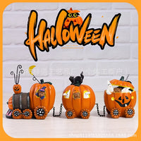 Cartoon Pumpkin Cart Halloween Decoration for Home