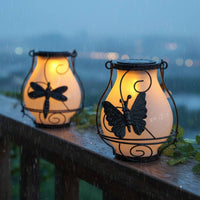 Solar Butterfly Lantern Waterproof Outdoor Lighting Easy to Use for Fence