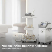 Cosmetic Machine Stand With Wheels Cosmetics Studio Trolley Rolling Equipment Stand Stable Framework Spa Instrument Cart