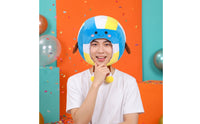 Stuffed Volleyball Hat Lightweight Soft-Textured Hat Soft Soft-Textured Mask with Printed Details for Costume Parties, Photo Booths, Stage Performances