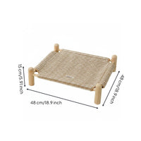 Washable Raised Dog Bed Year-Round Washable Dog Cot Easy Clean for Medium Dogs