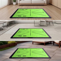 Visual Feedback Golf Swing Practice Mat Compact Golf Practice Mat Long-Lasting Realistic for Beginners, Home, Backyard, Office