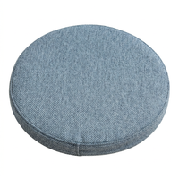 Memory Foam Seat Cushion, Round Chair Pad, Comfortable Tatami Mat, Breathable Polyester Fiber, Orang - 40x40cm Square, 6cm Thick