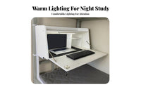 fastenon Bed Rail Table Rounded Corners Hanging Desk sturdyDuty for Small Spaces