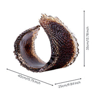 Abstract Wing Sculpture Modern Feather Textured Statue Artistic for Living Room