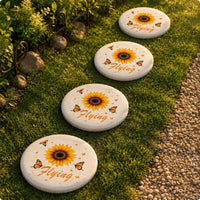 4 Pieces Round Stepping Stones Polypropylene Resin Round Stepping Stone Plastic