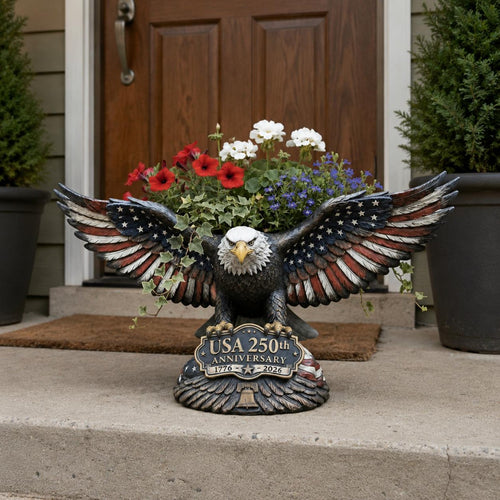 USA Eagle Planter Vintage Design Eagle Planter Rustic for Patio, Yard, Patriots