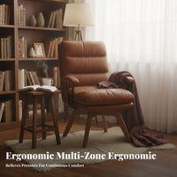 Swivel Armchair Ergonomic Design Upholstered Swivel Armchair Thickly Padded