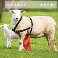 Adjustable Anti-Mating Apron for Goats and Sheep, Nylon, Black or Orange