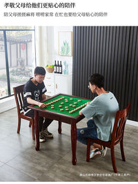 包邮家用实木麻将桌掼蛋桌手搓麻将手动两用宿舍棋牌桌餐桌麻雀台