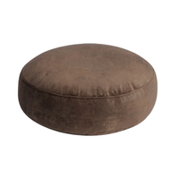Round Floor Cushion, Meditation Floor Pillow, Thick Round Floor Cushion, Hot Sta #variant:Brown