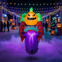 Inflatable Pumpkin Halloween Inflatable Pumpkin Inflatable with Power Cord Outdoor Spooky for Homeowners, Yard, Lawn