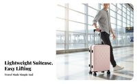 Hardside Suitcase Large Capacity Rolling Luggage Lightweight for Airport