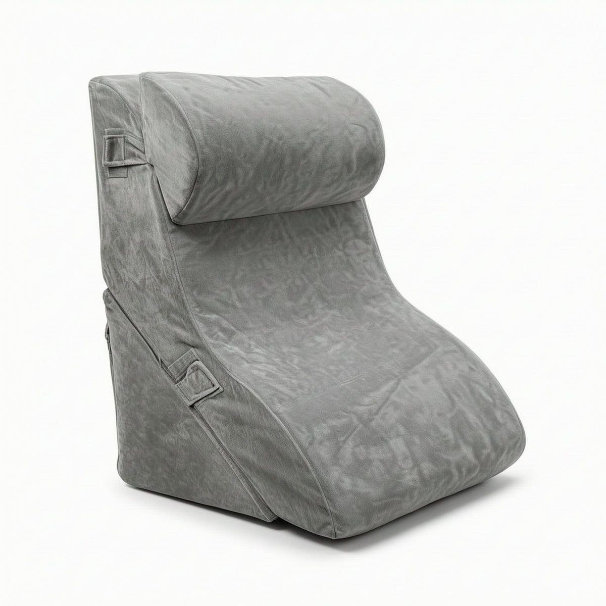 Wedge Pillow with Removable Cover Velvety Backrest Cushion Soft for Readers