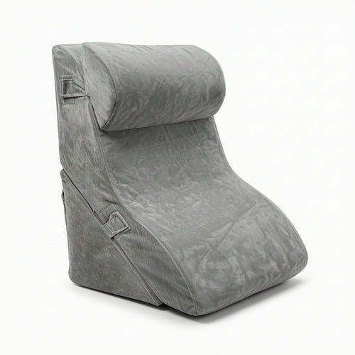 Wedge Pillow with Removable Cover Velvety Backrest Cushion Soft for Readers