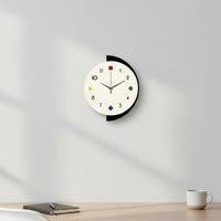 Creative Art Clock 2D Flat Design House Decoration for Living Room