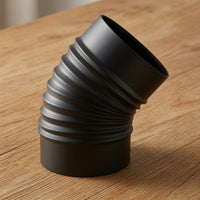 Heating Flue tube Elbow Corrugated Chimney Flue Elbow Heat-Resistant Fitting for Home Improvers