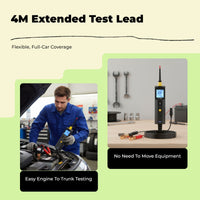 Automotive Circuit Tester, Digital Electric Potential Tester, Multifunctional Electronic Diagnostic Tool for Car Repair with LCD Display, Overload Protection