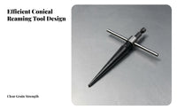 Chamfering Tapered Reamer Hardened Steel Woodworking Deburring Tool for Woodworkers, Carpenters, Home Improvement, Garage, Construction Site