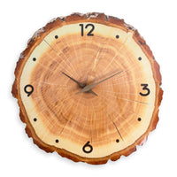 Wood Slice Wall Clock Minimalist Wood Slice Clock Decorative for Bedroom