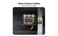 Light Luxury design Geometric Base Hall Table Modern Minimalist Entryway Stand Creative creative home concept Furniture Slim silhouette for Interior Designers, Decor lovers, New Residents, Foyer, Hallway, Living Room