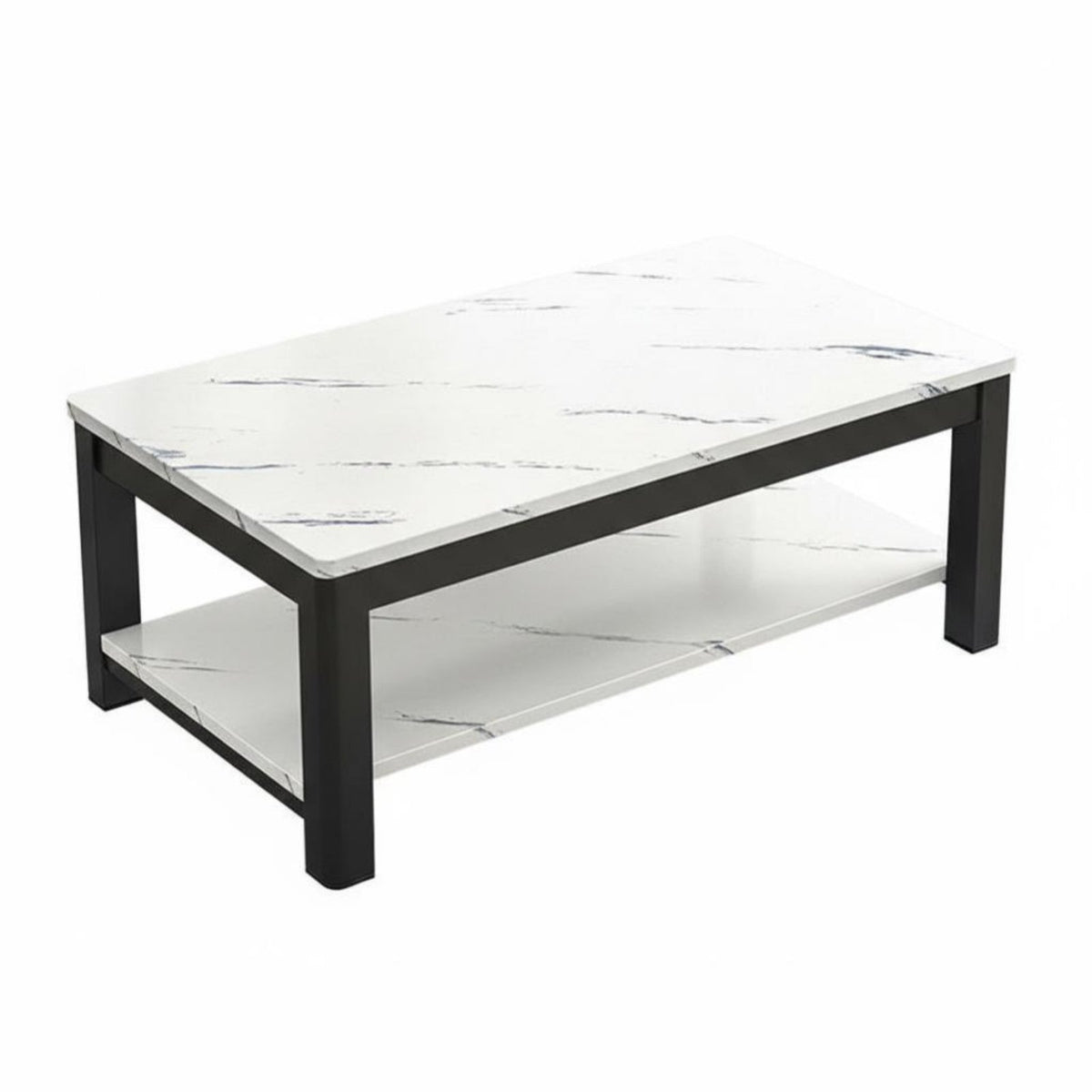 2-Tier Glass Top Table Multi-Functional 2-Tier Glass Table adaptable Use Easy to Clean for Office Managers, Reception Area