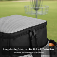 Disc Golf Shoulder Bag Waterproof Disc Golf Bag Water Resistant Athletic Gear for Beginners, Casual Participants, Outdoor, Park, Hiking
