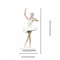 Ballet Dancer Figurine Artistic Style Ballet Girl Sculpture Elegant Design Ballerina Statue for Dancers, Girls, Living Room, Bedroom, Bookshelf
