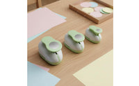 Circle Punch Set Easy to Use Round Shape Punch Colorful Design for Card Making