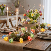 LED Easter Eggs Lights Battery Operated Easter Decorations Themed Fairy Lights for Indoor Outdoor Spring Decorations Window Tree Party