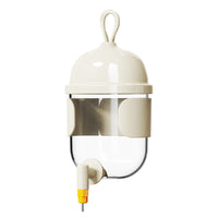 Touch-Activated Bird Water Dispenser Automatic Cage Water Dispenser Hanging Bird Waterer with Nozzle Transparent for Parrots, Budgies, Cockatiels, Aviary