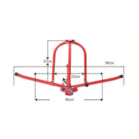 Wire Rope Pay-off Rack Dispenser Elevator Rope Dispenser Pay-off Stand Metal Adjustable Folding Structure Suitable for Elevator Installers Job Installation