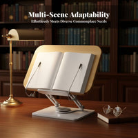 Adjustable Desktop Bookstand Secure Page holders Adjustable Desktop Easel Sturdy
